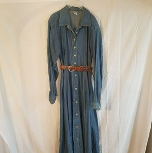 Vintage Maxi Jean Dress
